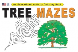 Tree Mazes Activity Coloring Book
